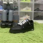 Louis Vuitton Trainer Black Embossed Monogram