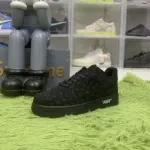 Louis Vuitton Nike Air Force 1 Low By Virgil Abloh Black