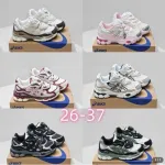 A1SICS White and Pink Running Shoes