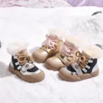 U1GG Black and Gold Winter Boots