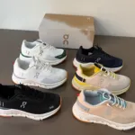 O1n Running White and Black Sneakers