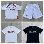 IDA White and Black Sportswear Set with T-Shirts and Shorts