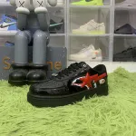 A Bathing Ape Bape Sta Low Shark Black ——1H30-191-012-BLK