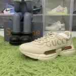 Gucci Rhython Leather Sneaker 'Logo White