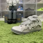 Lanvin Paint Effect Lace-Up Sneakers