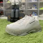 OK batch B*lenciaga Triple S Clear Sole 541624 W09E1 9000