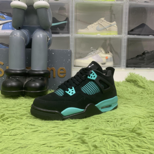 Air Jordan 4 Black Tiff any Green