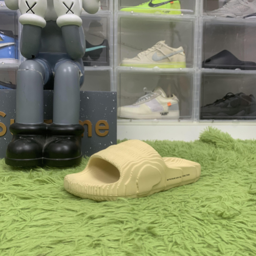 adidas Adilette Slides Magic Lime Desert Sand