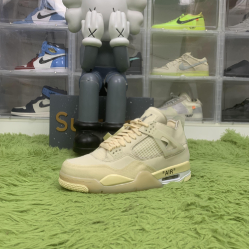 KZ batch Jordan 4 Retro Off-White Sail (Women's)