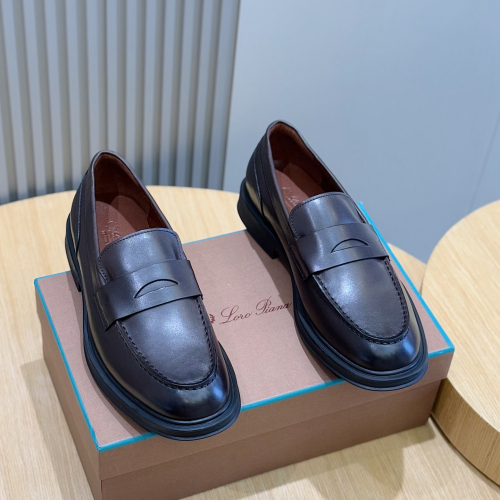 LP men's loafers leather shoes