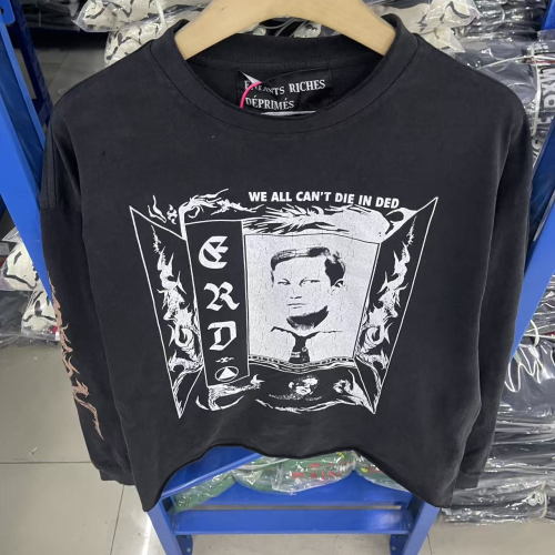 Various Graphic Print Long Sleeve Sweatshirts in Black, White, and Grey