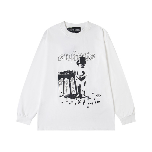 Various Graphic Print Long Sleeve Sweatshirts in Black, White, and Grey