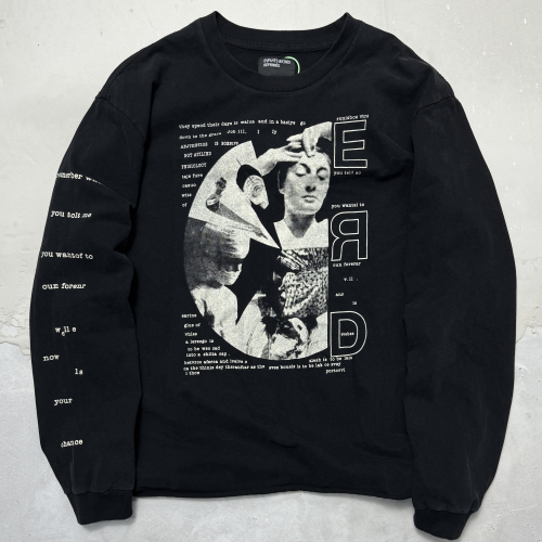 Various Graphic Print Long Sleeve Sweatshirts in Black, White, and Grey