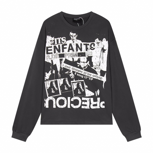 Various Graphic Print Long Sleeve Sweatshirts in Black, White, and Grey
