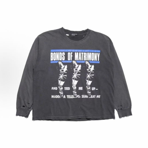 Various Graphic Print Long Sleeve Sweatshirts in Black, White, and Grey