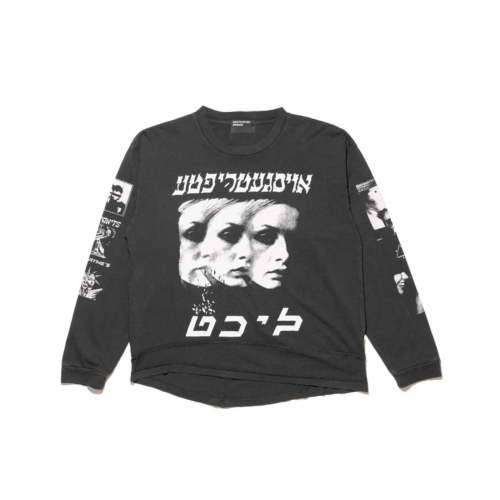 Various Graphic Print Long Sleeve Sweatshirts in Black, White, and Grey