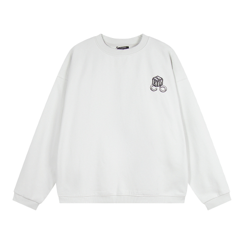 Various Graphic Print Long Sleeve Sweatshirts in Black, White, and Grey