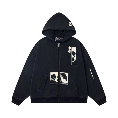 Various Hoodies in Different Colors and Styles