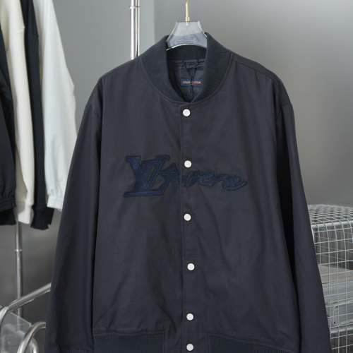Louis Vuitton Black Letterman Jacket