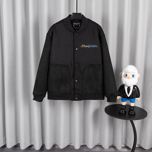 Louis Vuitton Black Letterman Jacket