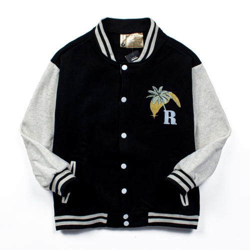 Diverse Collection of Varsity Jackets in Various Colors and Styles