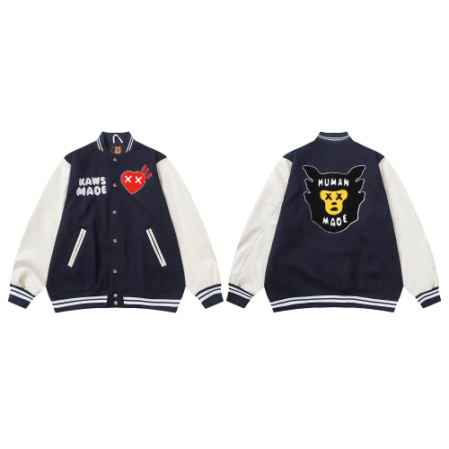 Diverse Collection of Varsity Jackets in Various Colors and Styles