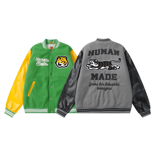 Diverse Collection of Varsity Jackets in Various Colors and Styles