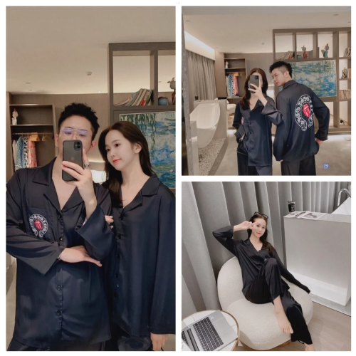 'C1rozin Black Oversized Button-Up Shirt'