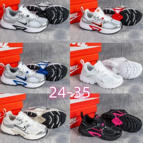 N1ike White and Silver Running Shoes