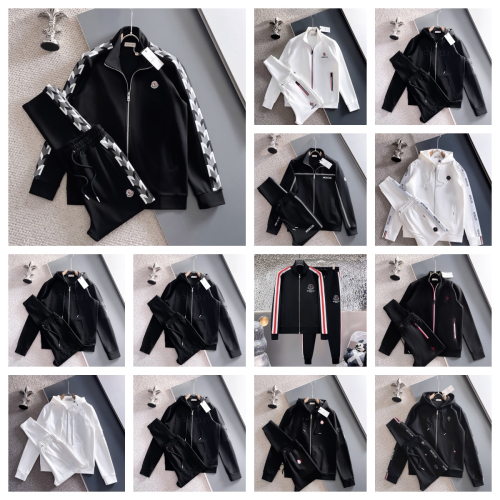 M1oncler Black Track Jacket and Pants Set