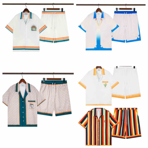 'White Short Sleeve Shirt and Shorts Set'
