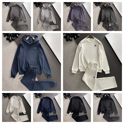 'Gray Round Neck Sweatshirt and Pants Set'