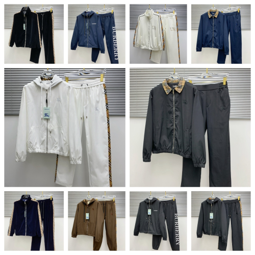 Burberry Black Track Suit with Hoodie and Pants