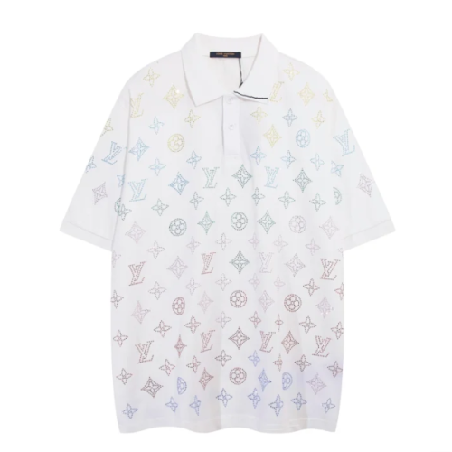 Louis Vuitton White Monogram Polo Shirt