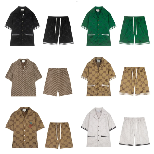 Gucci Patterned Short Sleeve Pajama Set