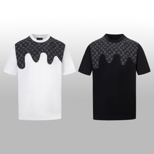 Louis Vuitton Black and White Short Sleeve T-Shirt