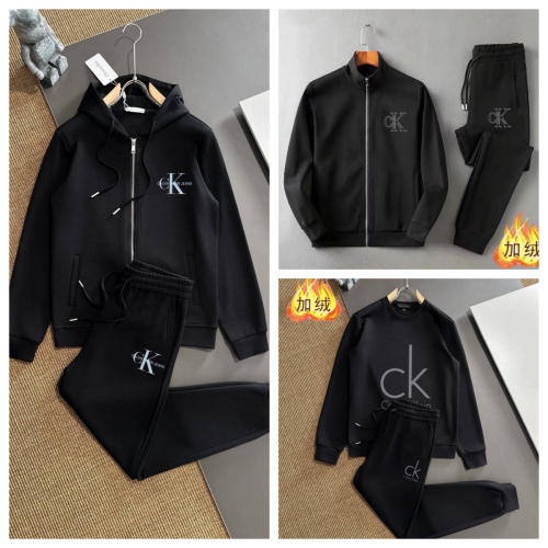 Calvin Klein Black Zip-Up Hoodie and Pants Set