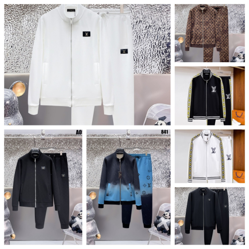 Louis Vuitton White Zip-Up Tracksuit Set