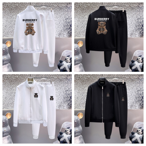 Burberry Black Teddy Bear Tracksuit Set