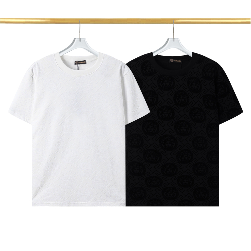 Versace White and Black Short Sleeve T-Shirts