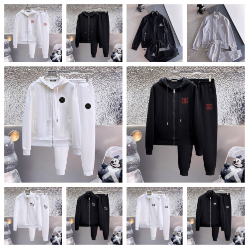 Dolce & Gabbana Black Zip-Up Tracksuit