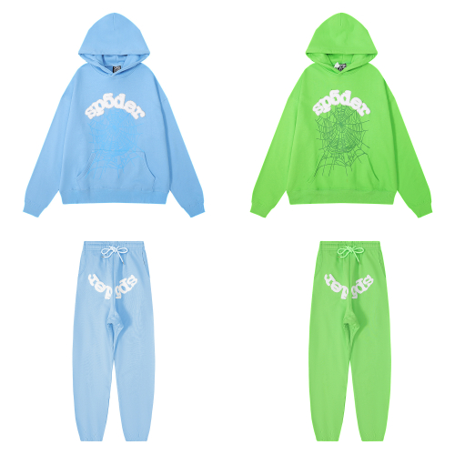 Spider Blue/Green Hoodie and Pants Set