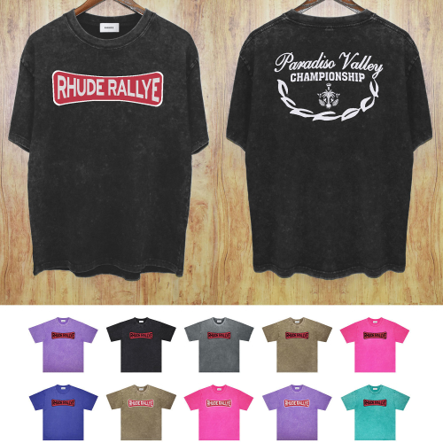 Rhude Rallye Black Short Sleeve T-Shirt