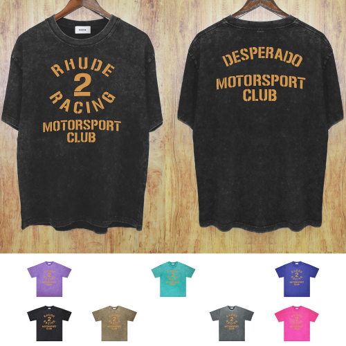 Rhude Black Motorsport Club T-Shirt