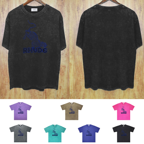 Rhude Black Short Sleeve T-Shirt