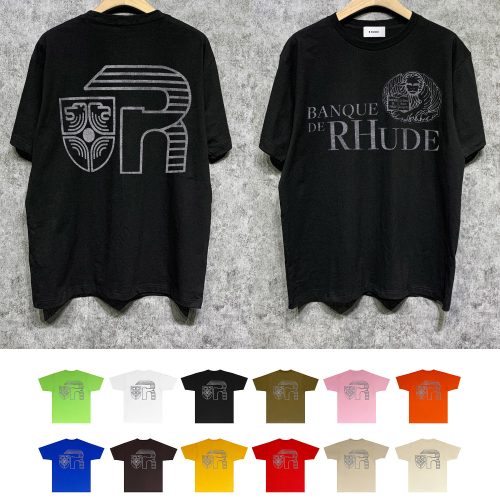 Rhude Black Short Sleeve T-Shirt