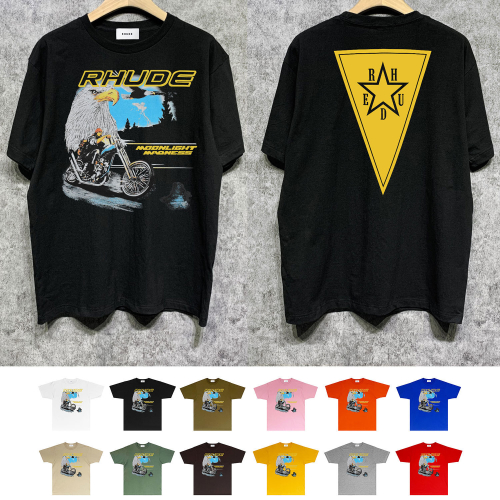 Rhude Black Short Sleeve T-Shirt