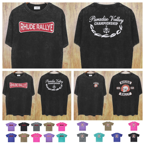 Rhude Rallye Black Short Sleeve T-Shirt