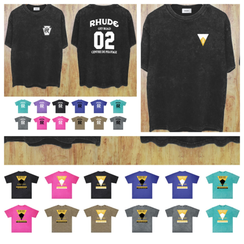 Rhude Black Short Sleeve T-Shirt