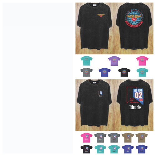 Rhude Black Short Sleeve T-Shirt